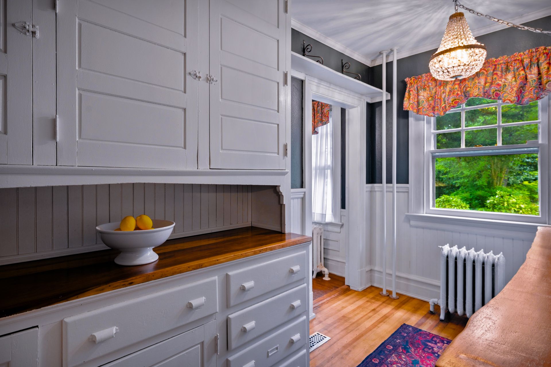 Butler's pantry with original cabinetry