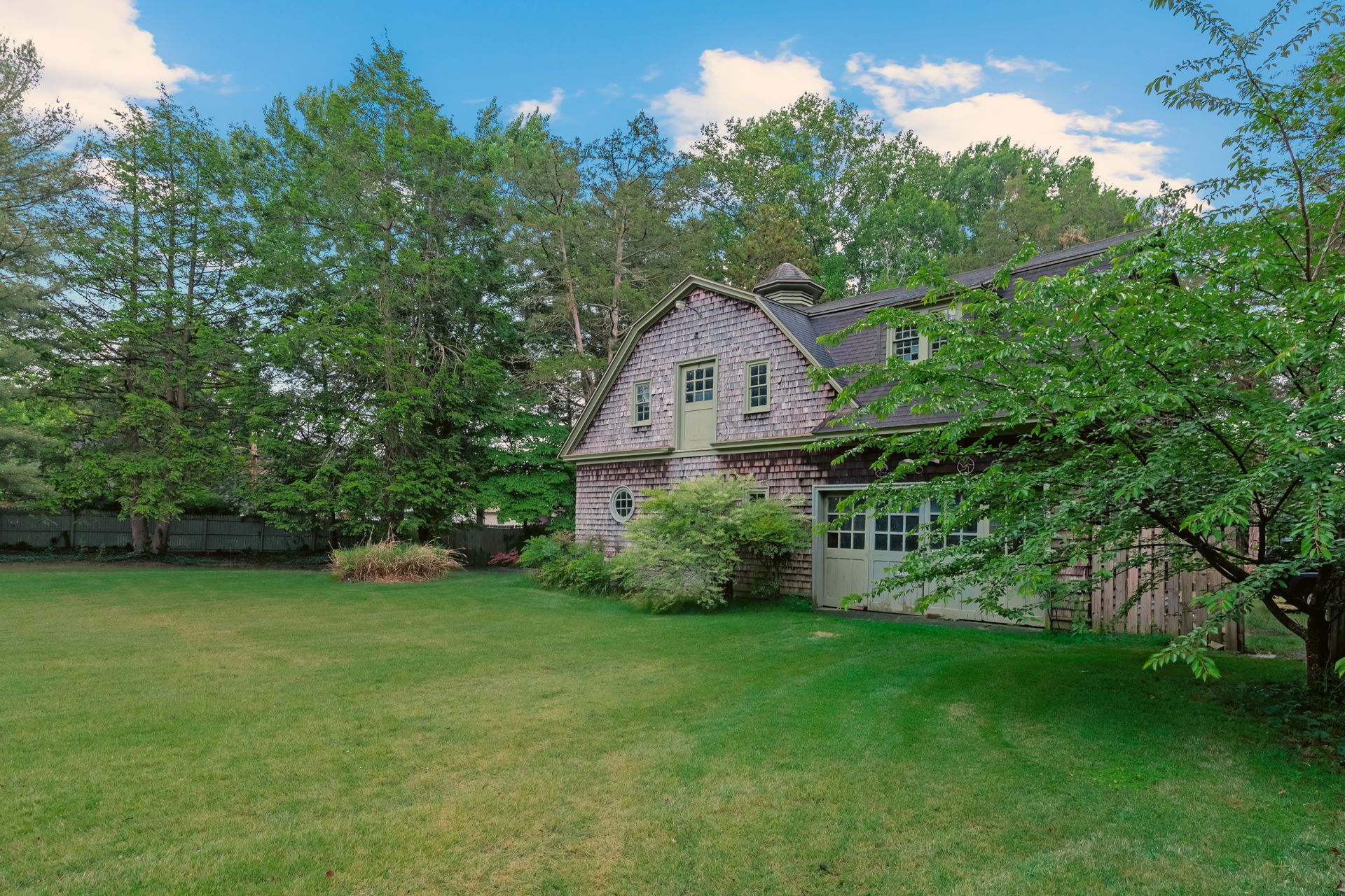 Historic carriage house on the grounds